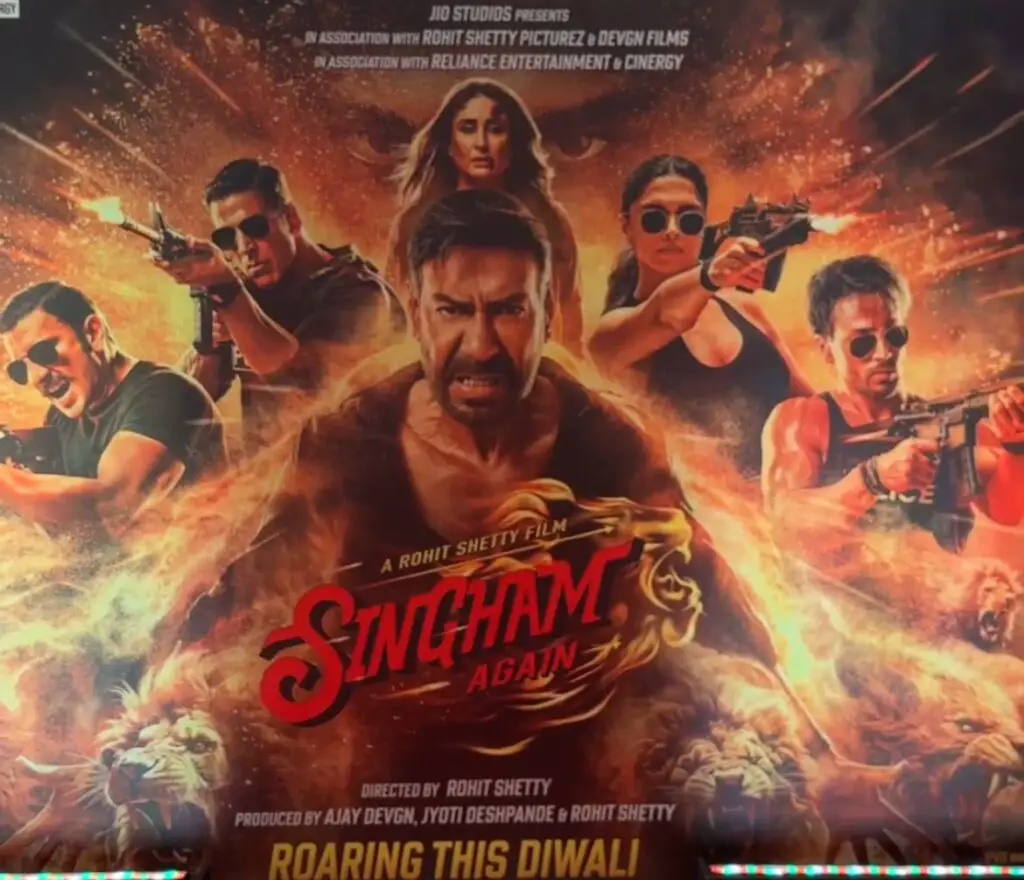 सिंघम अगेन मूवी की REVIEW: अजय देवगन ने जोरदार दहाड़ लगाई, लेकिन जबरदस्त Busy Score, एक्शन सीक्वेंस और डायलॉगबाजी ने पहला हाफ खींच लिया!