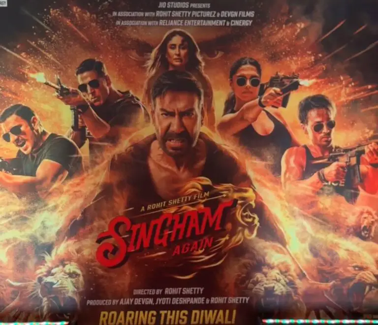 सिंघम अगेन मूवी की REVIEW: अजय देवगन ने जोरदार दहाड़ लगाई, लेकिन जबरदस्त Busy Score, एक्शन सीक्वेंस और डायलॉगबाजी ने पहला हाफ खींच लिया!